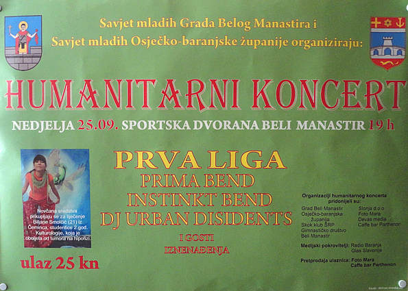 Plakat za humanitarni koncert